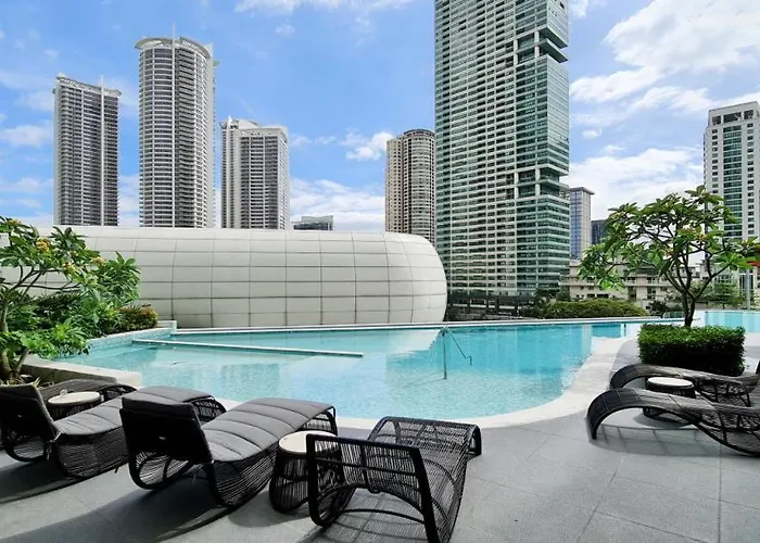 شقة Cozy 3 Min To Rockwell View Pool Parking مانيلا